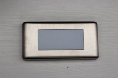Этажный индикатор накладной, голубой дисплей, шлиф. Нерж, OTIS (ОТИС) 2000/gen2